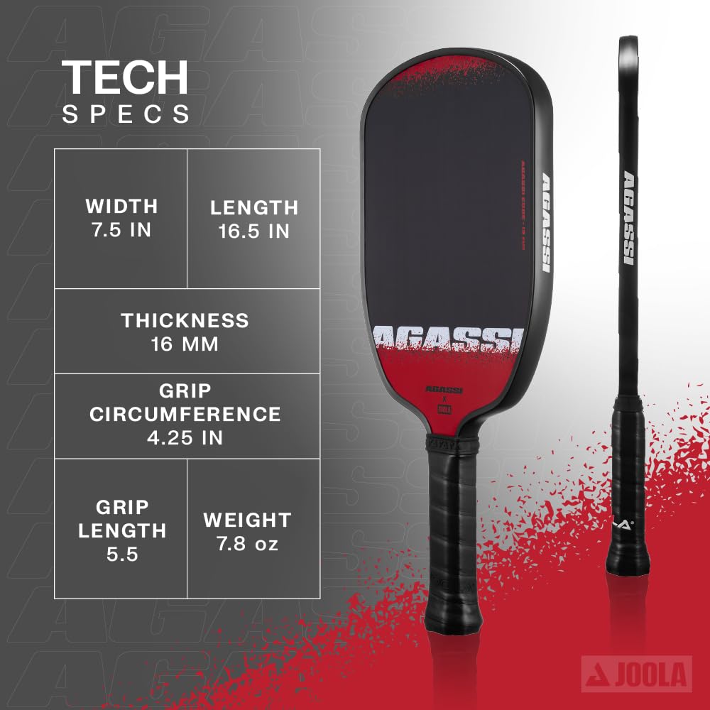Joola_Agassi_Edge_16mm_Pickleball_Paddle_SS25_Left_InstaSport