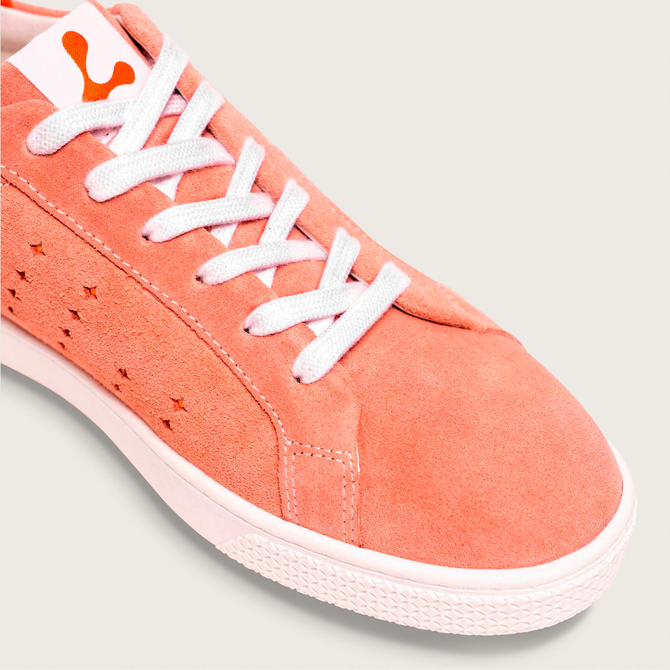 Lazo Halo Sneaker Tongue Graphic Andromeda Pink/Carnelian Orange Lace up - InstaSport