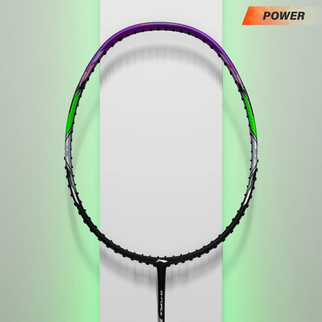 Li-Ning GForce 3800 Superlite Badminton Racket (Black/ Purple)