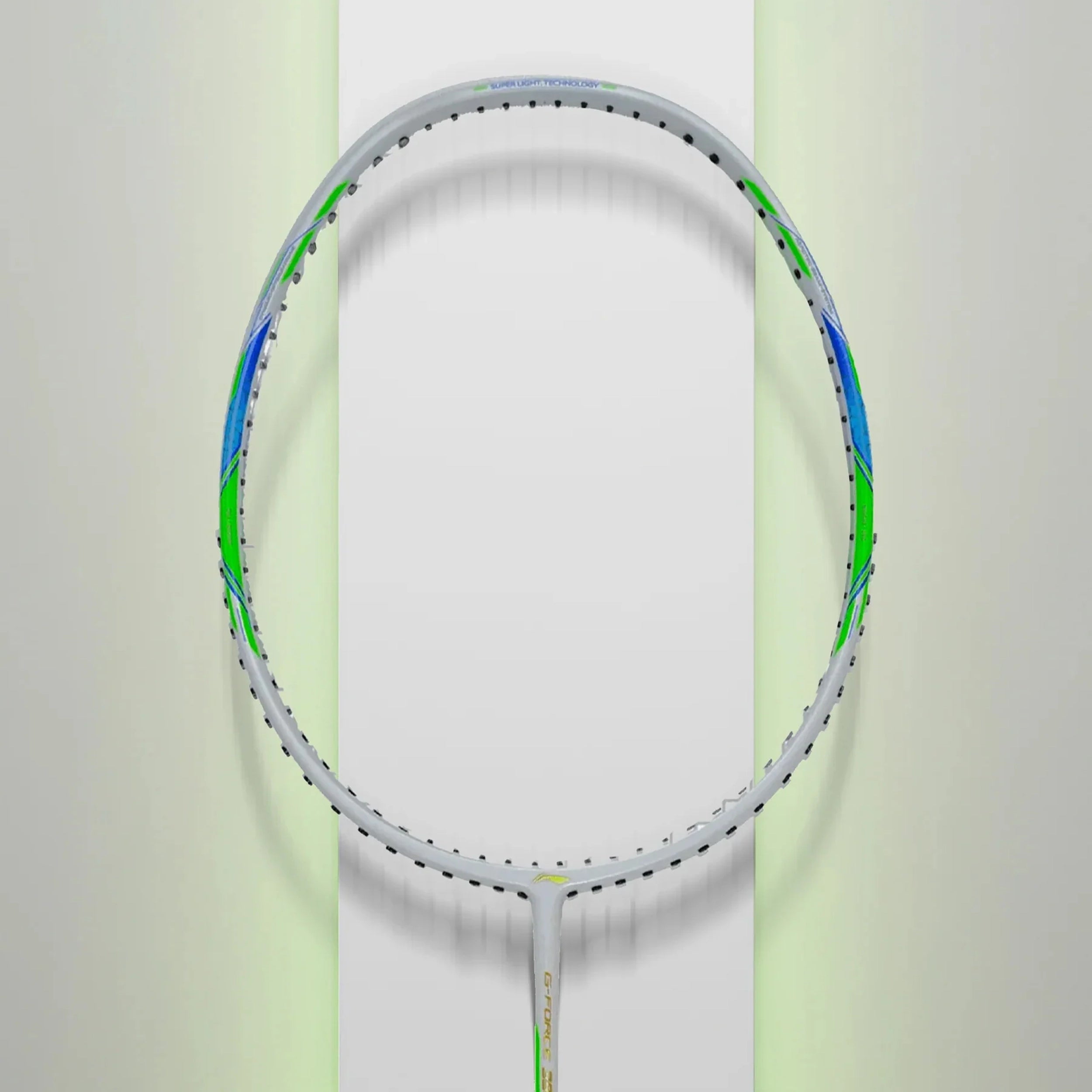 Li-Ning GForce 3900 Superlite Badminton Racket (White/ Blue) - InstaSport