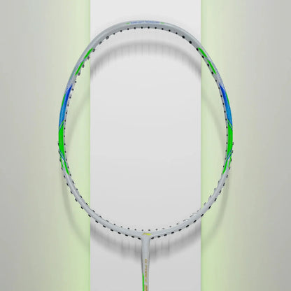 Li-Ning GForce 3900 Superlite Badminton Racket (White/ Blue) - InstaSport