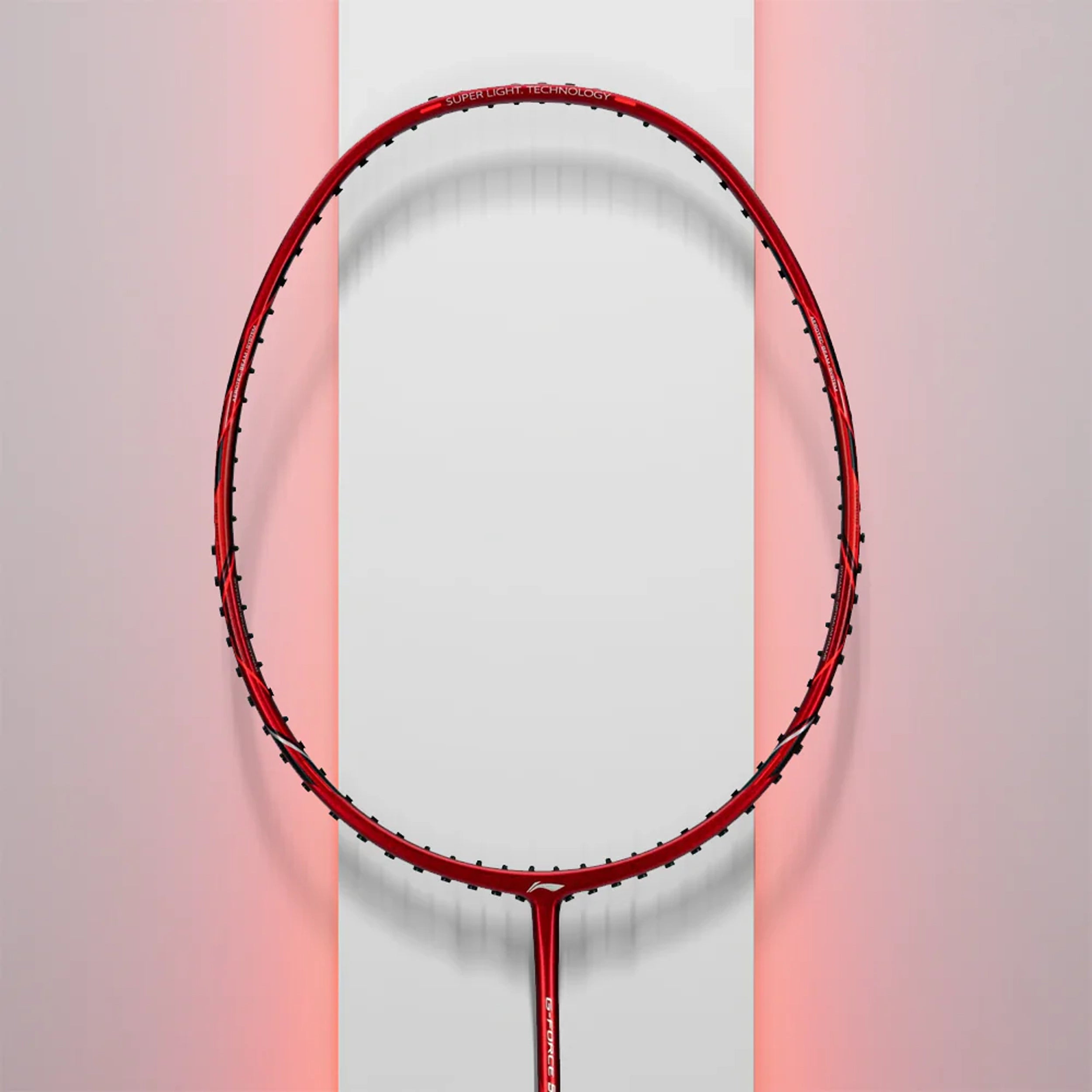 Li-Ning GForce 5900 Superlite Badminton Racket - Dark Red/ Silver - InstaSport