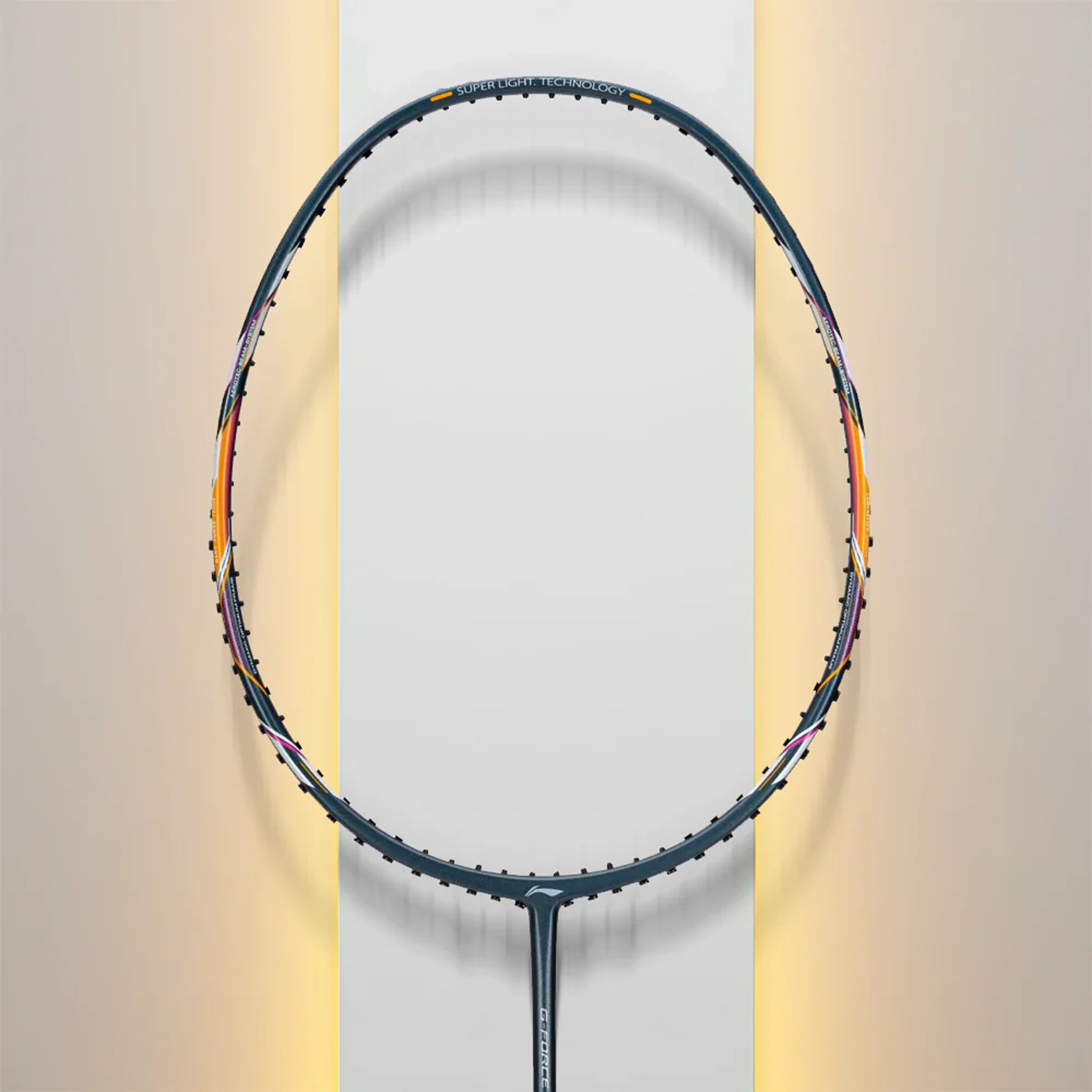 Li-Ning GForce 5900 Superlite Badminton Racket - Grey/Silver/Pink - InstaSport