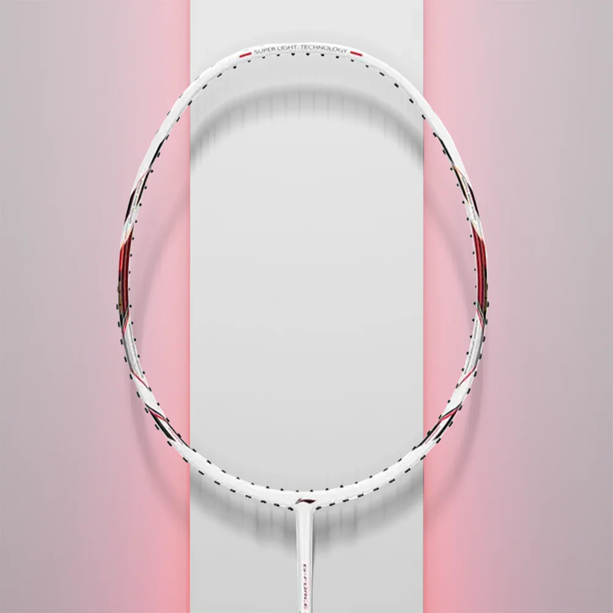 Li-Ning GForce 5900 Superlite Badminton Racket - White/Red/Black - InstaSport