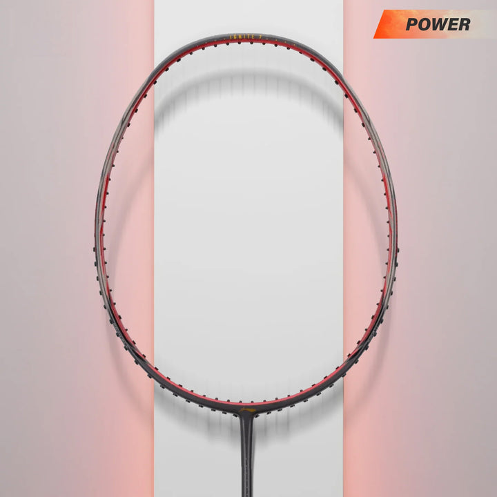 Li-Ning Ignite 7 Badminton Racket (Dark Grey/ Red)