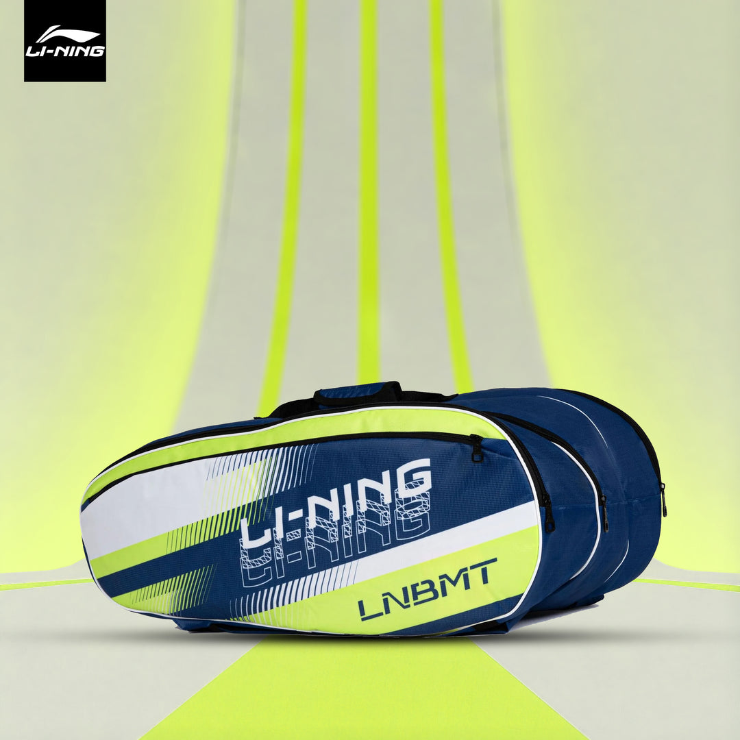 Li-Ning Spike Badminton Kitbag - Blue / Lime