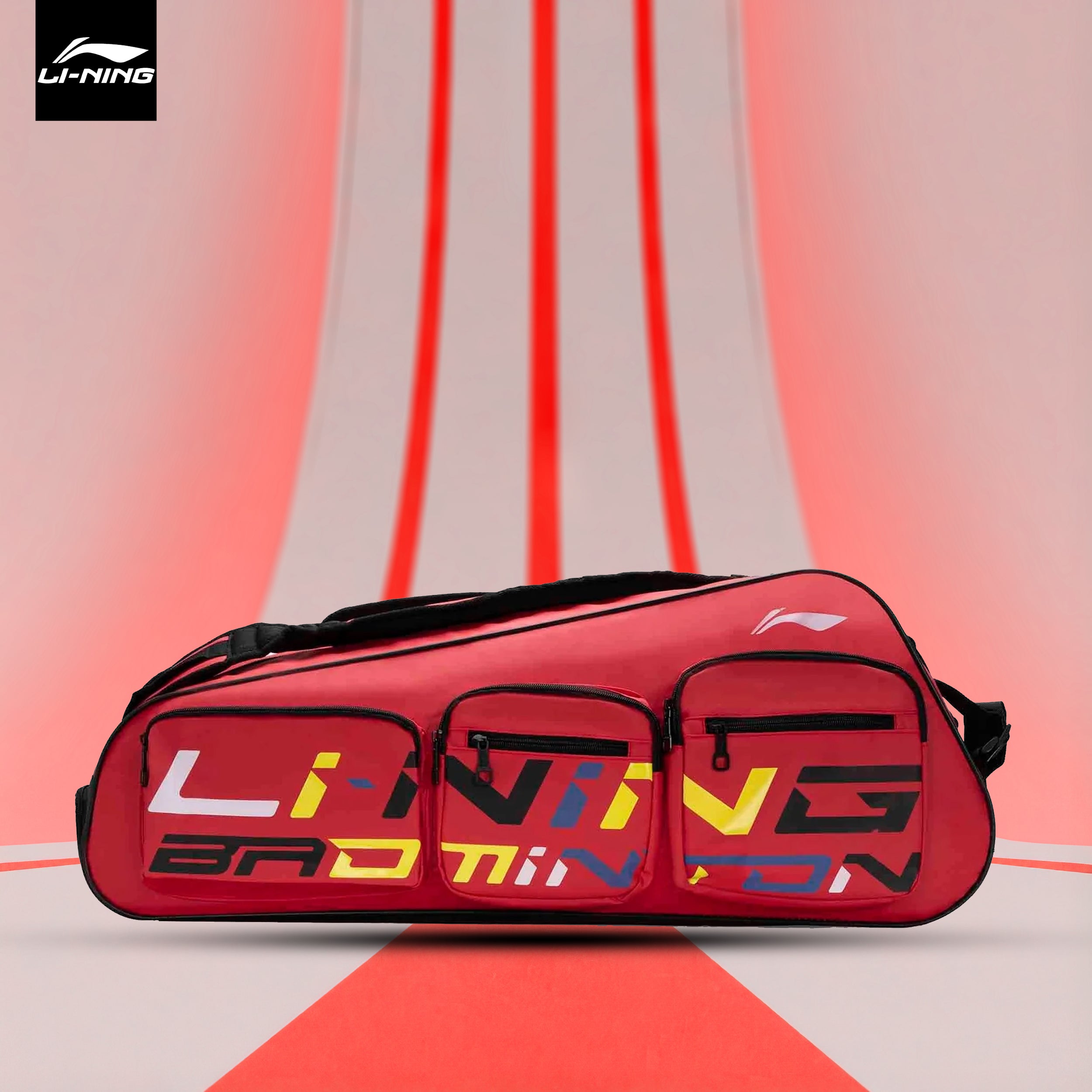 Li-Ning Trio Pocket Kit Bag - Red