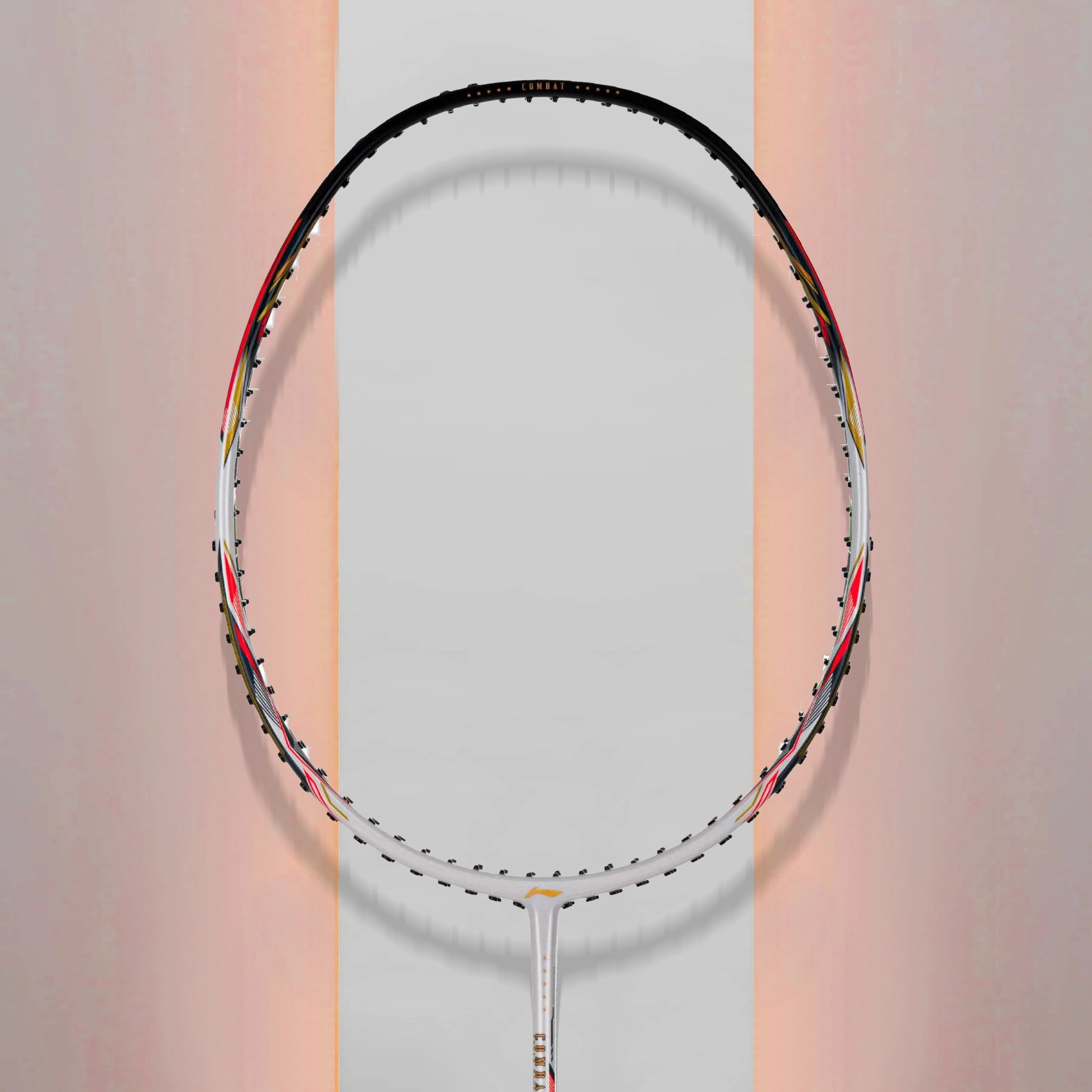 Lining_CombatZ8_Badminton_Racket_White_Black_OrangeRed_InstaSport