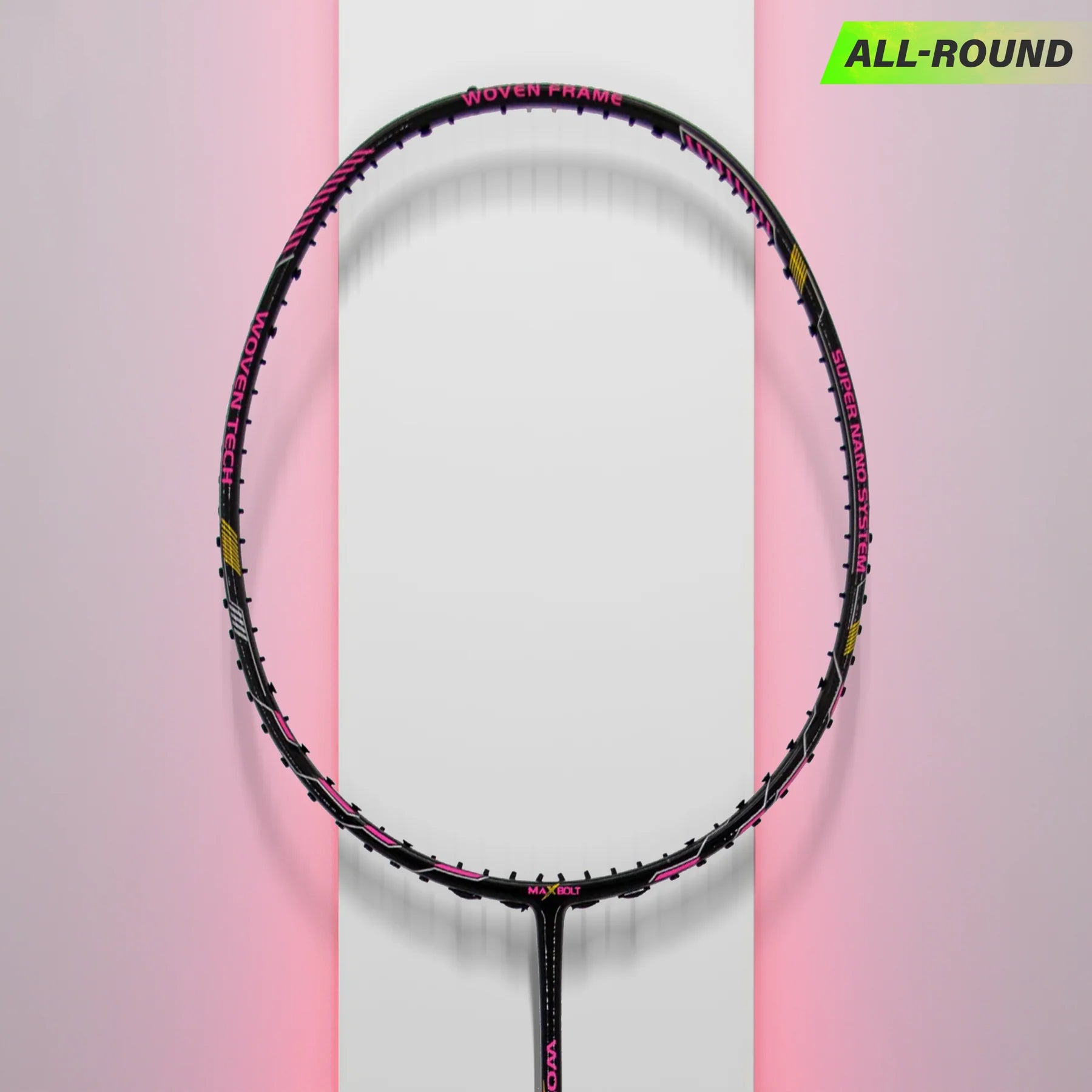 Maxbolt Woven Tech 60 Pink Badminton Racket