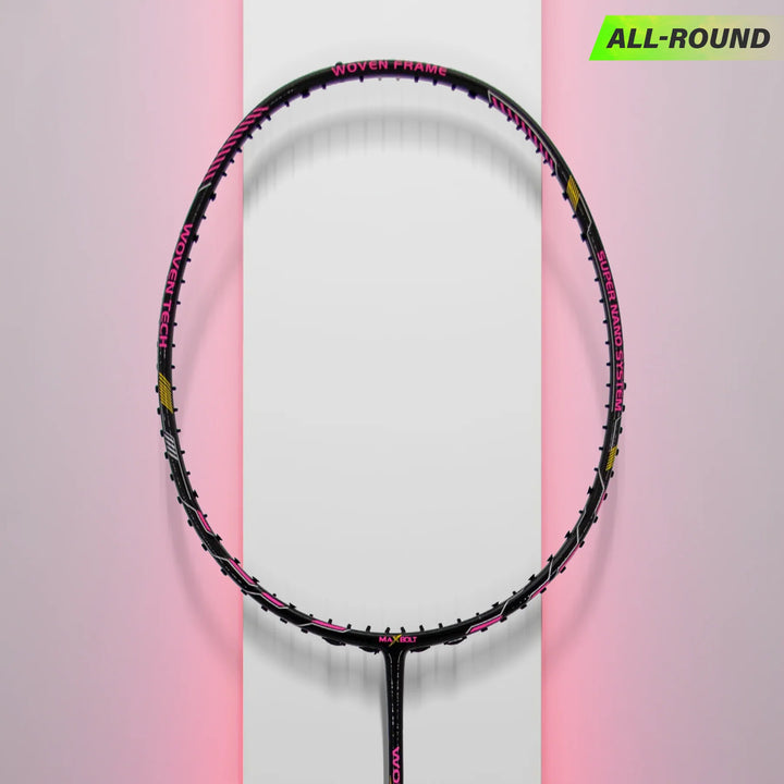 Maxbolt Woven Tech 60 Pink Badminton Racket