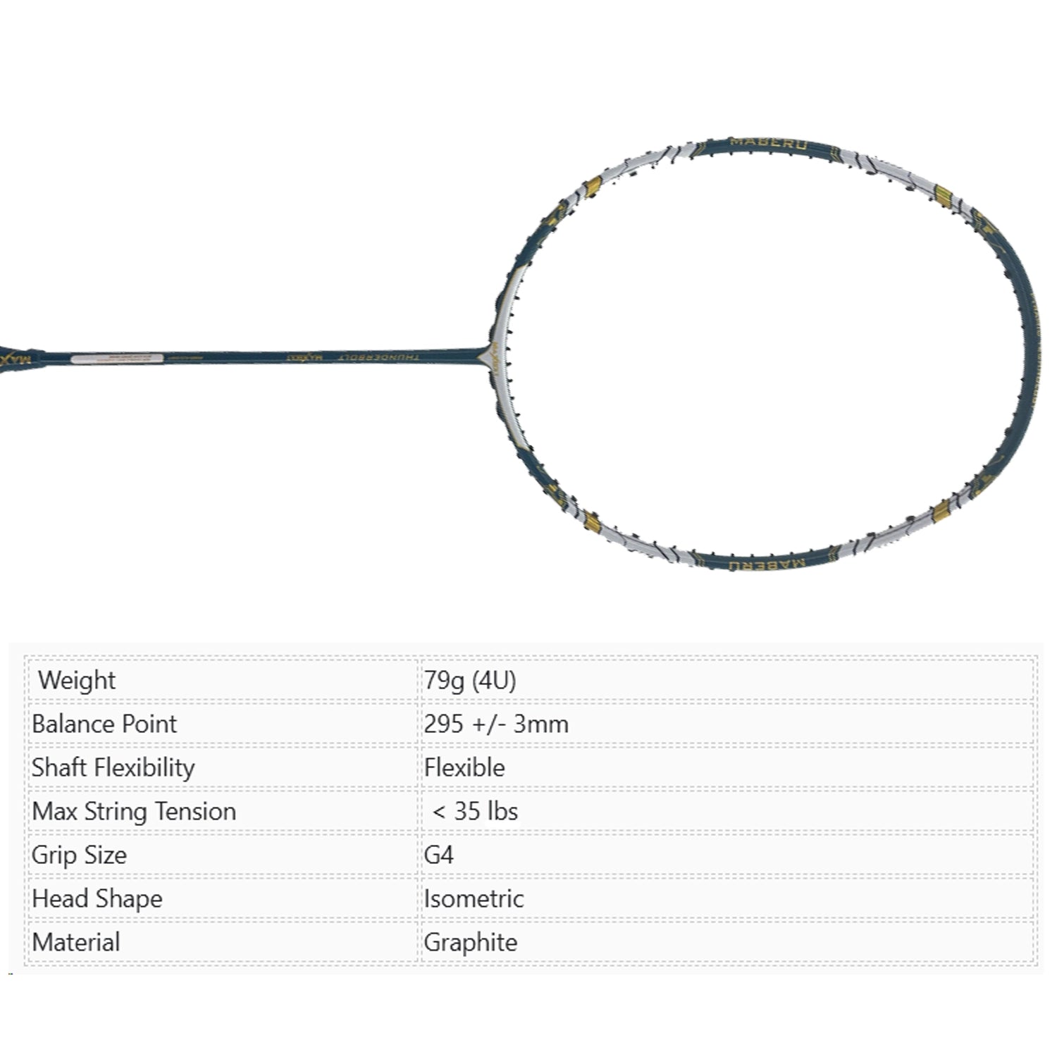 Maxbolt_Thunder_Bolt_Badmiton_Racket_Specs_InstaSport