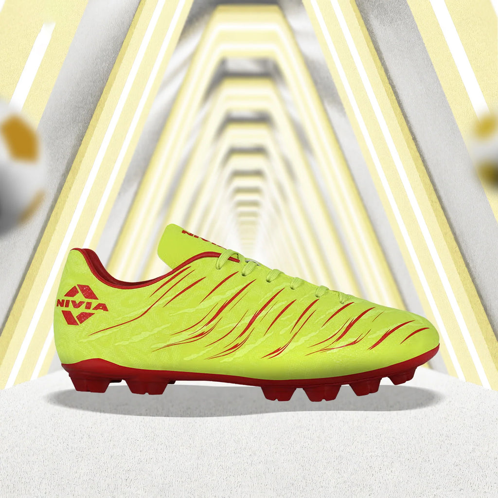 Nivia Carbonite 6.0 Football Stud Yellow InstaSport