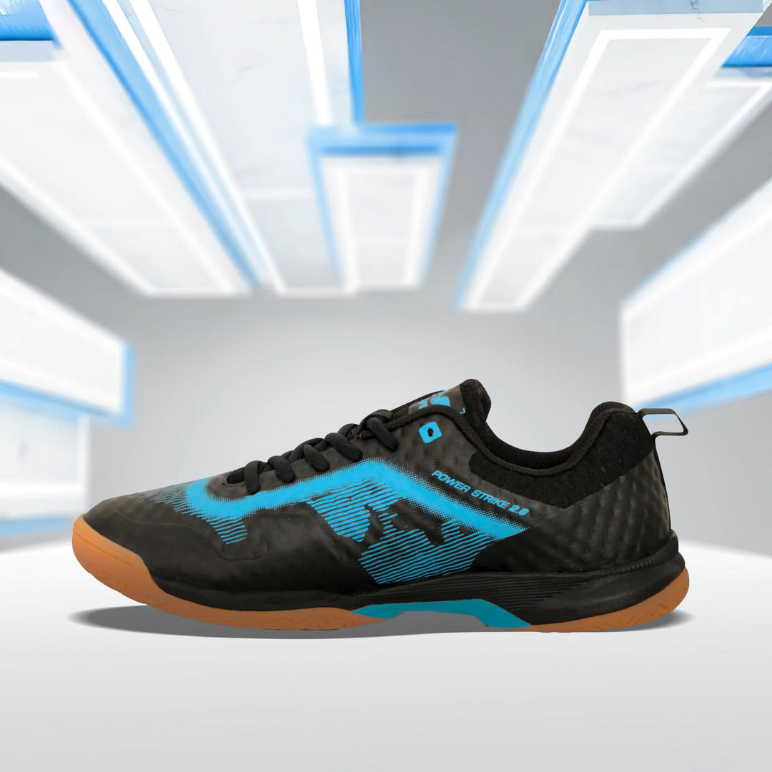 Nivia Powerstrike 3.0 Badminton Shoes for Men (Black)