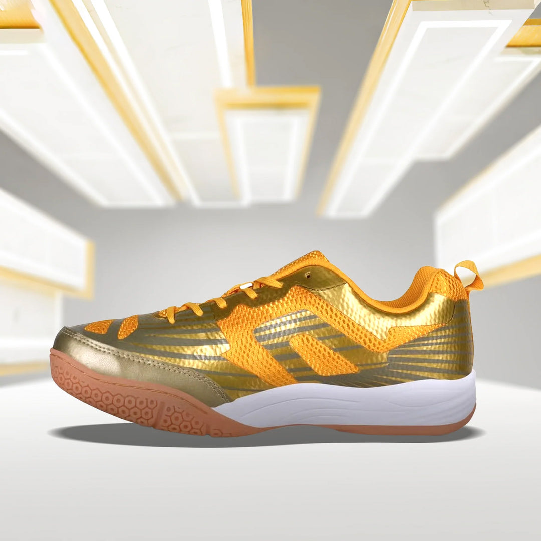 Nivia Super Court 2.0 Badminton Shoes for Men (Golden)
