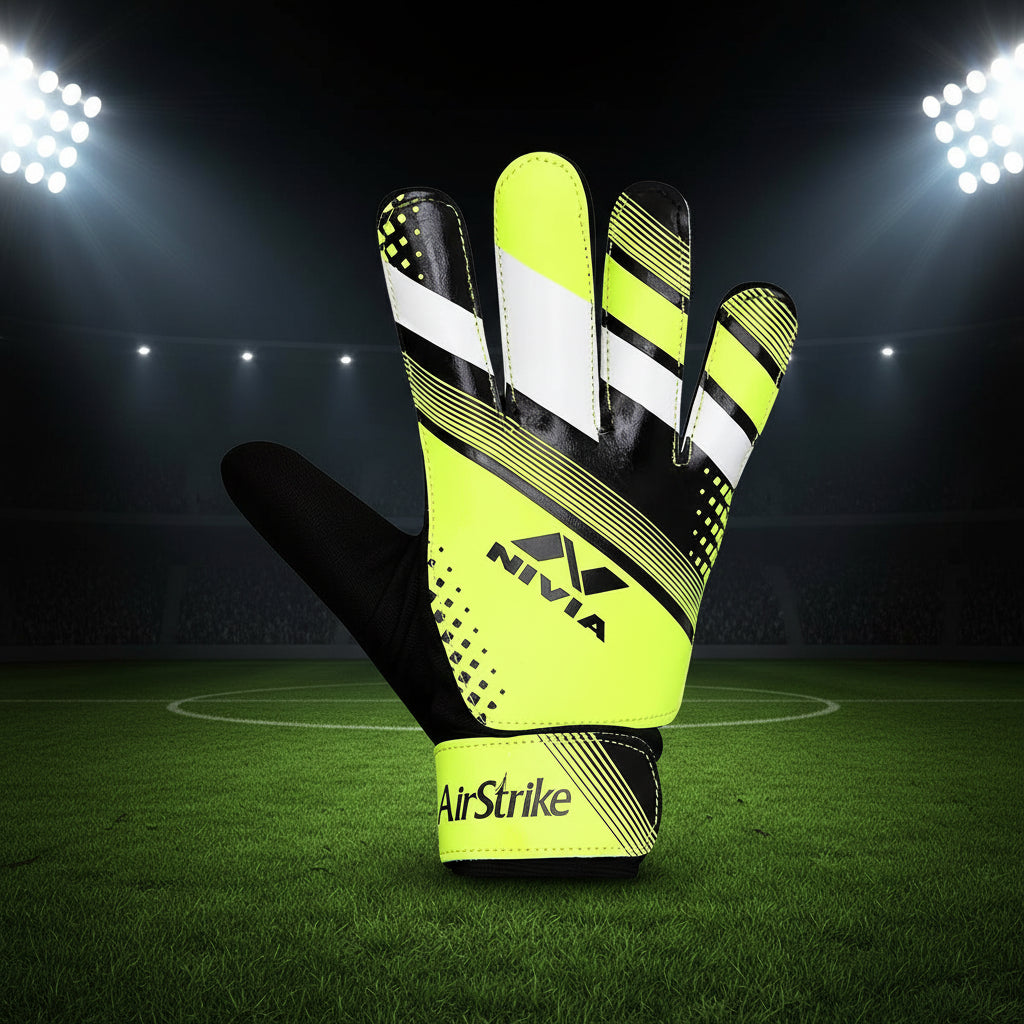 Nivia_Airstrike_Football_Goalkeeper_Gloves_Black_Green_Main_InstaSport