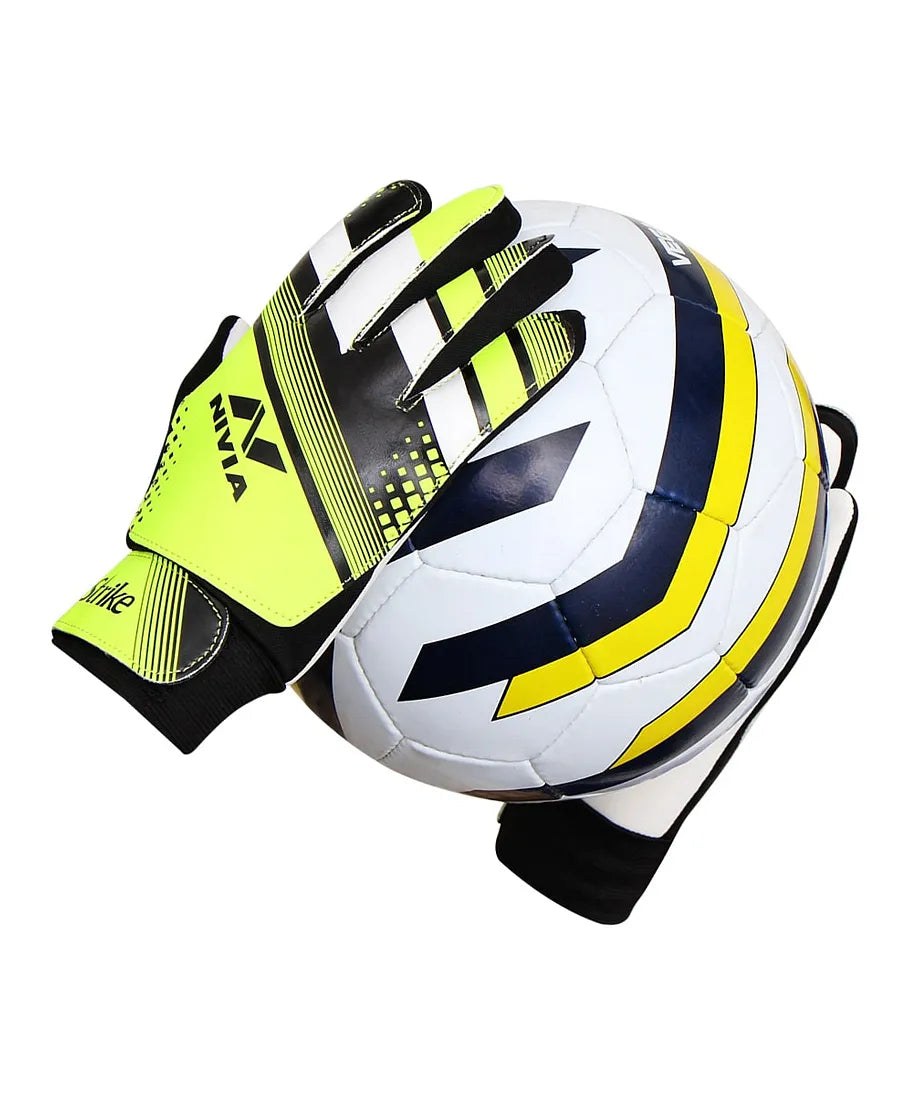 Nivia_Airstrike_Football_Goalkeeper_Gloves_Black_Green_Side_InstaSport
