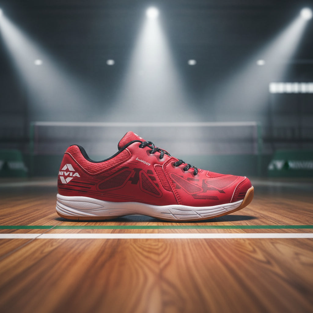 Nivia_Appeal_3_Badminton_Shoes_Crimson_Red_Main_InstaSport