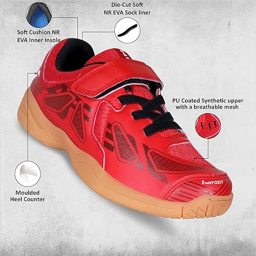 Nivia_Appeal_3_Kids_Badminton_Shoes_Red_Toe_InstaSport