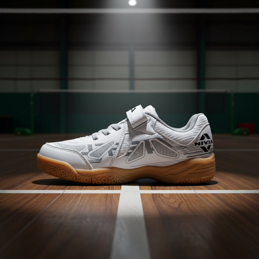 Nivia_Appeal_3_Kids_Badminton_Shoes_White_Grey_Main_InstaSport