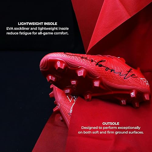 Nivia_Carbonite_7.0_Crest_Red_Football_Studs_Light_Weight_InstaSport