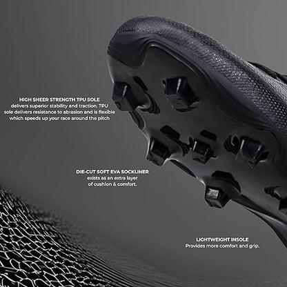 Nivia_Carbonite_7.0_Football_Studs_Black_Sole_InstaSport