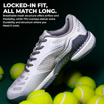 Nivia_Ray_3_Tennis_Shoes_Grey_Creative_InstaSport