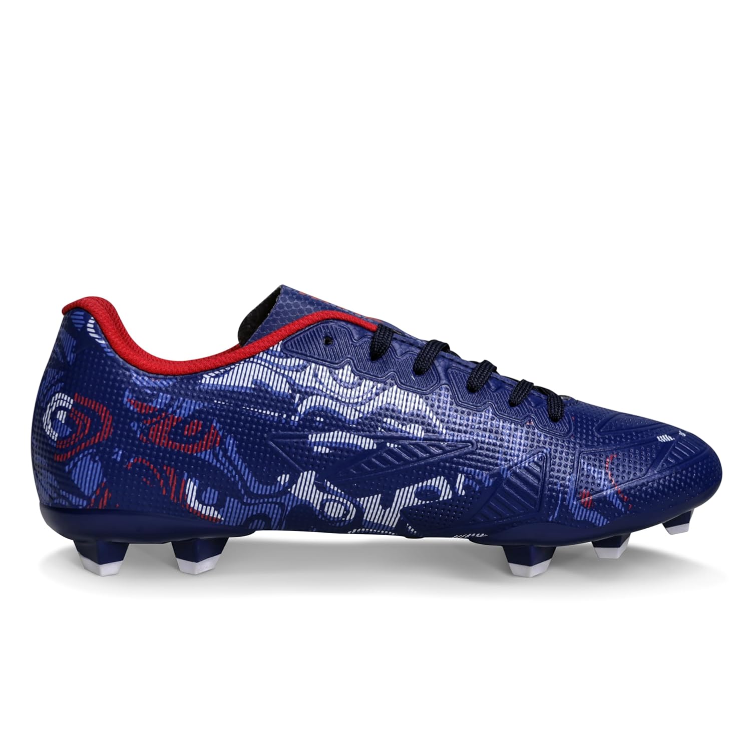 Nivia_Safari_PU_Synthetic_Leather_Upper_Football_Studs_Navy_Blue_Left_InstaSport