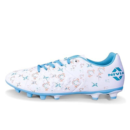 Nivia_Spear_2.0_Football_Studs_White_Blue_Main_InstaSport