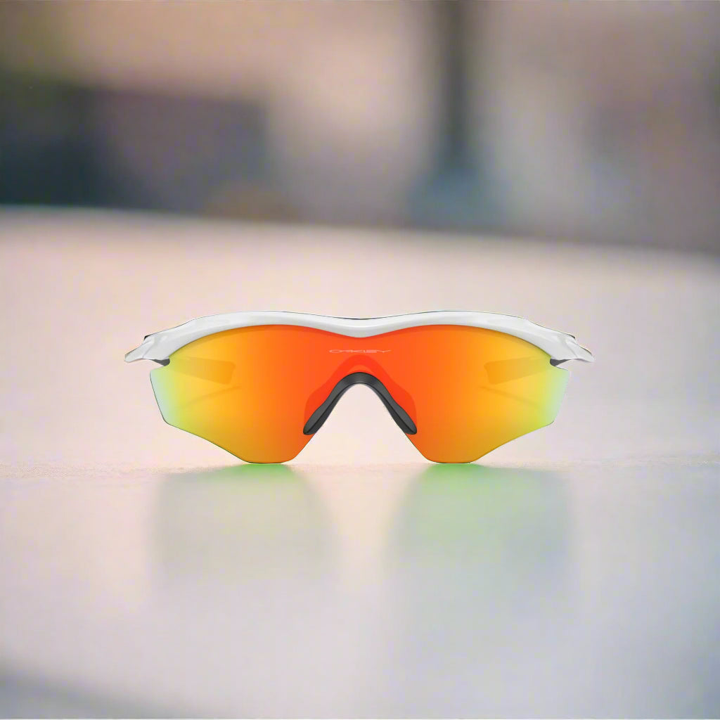 OakleyM2_Sunglass_PolishedWhite_FireIridiumLens_Front_Instasport