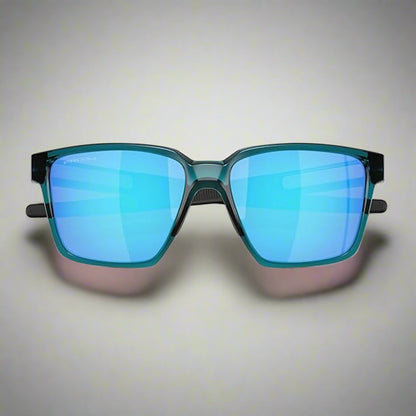 Oakley_ActuatorSQSunglass_TransparentBalsam_PrizmSapphireLens_FRontview_Instasport