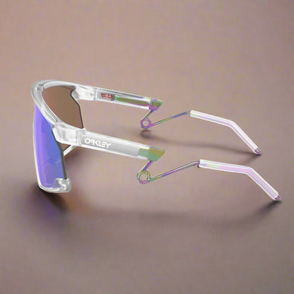 Oakley_BXTR_Metal_Sunglass_MatteClear_Prizm_VioletLens_Leg_Instasport