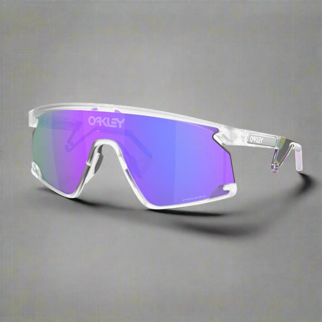 Oakley_BXTR_Metal_Sunglass_MatteClear_Prizm_VioletLens_Side_Instasport