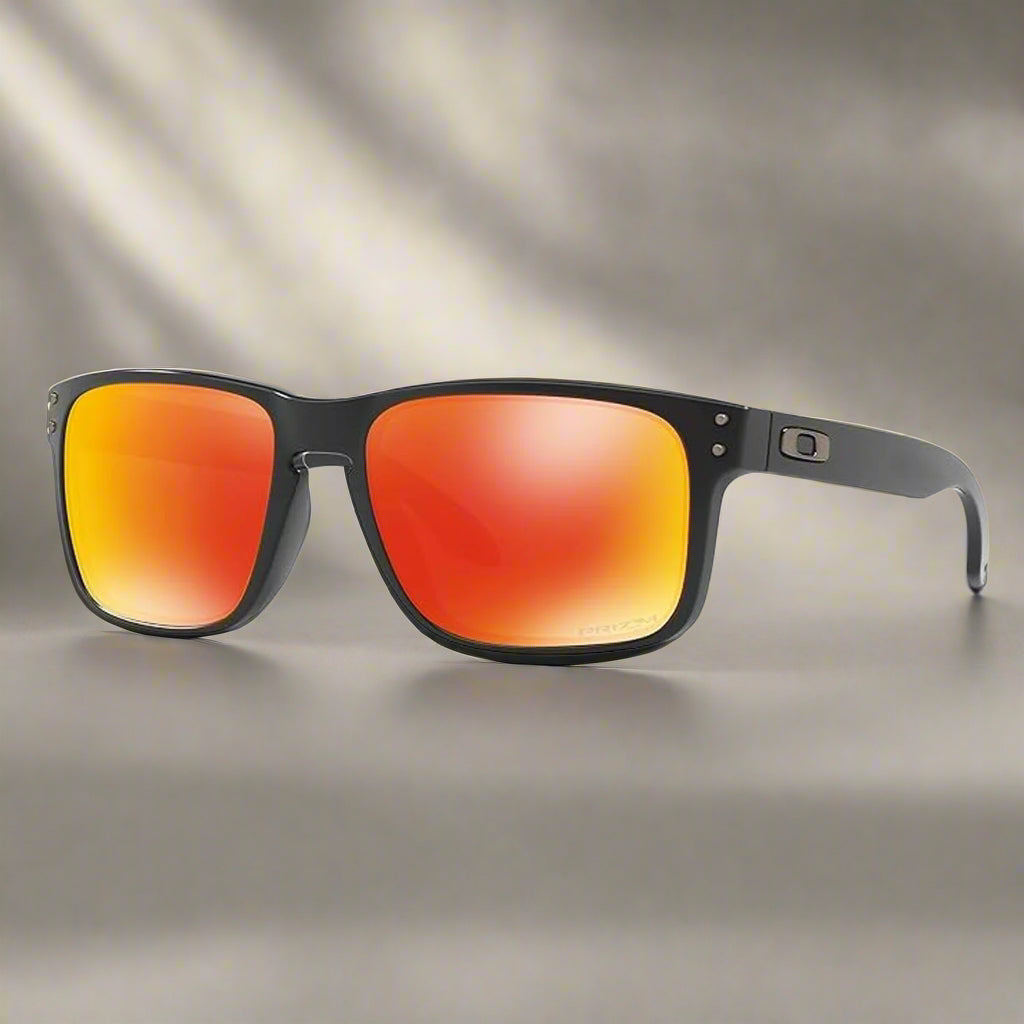 Oakley_Holbrook_Sunglass_MatteBlack_PrizmRubyLens_Frontside_Instasport