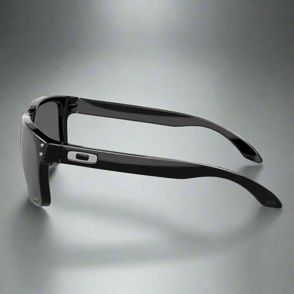 Oakley_Holbrook_Sunglass_PolishedBlack_PrizmBlackLens_Sideview_Instasport