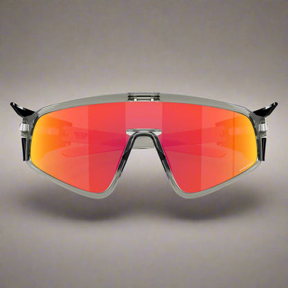 Oakley_Latch_Panel_Sunglass_MatteGreySmoke_PrizmRubyLens_Front_Instasport