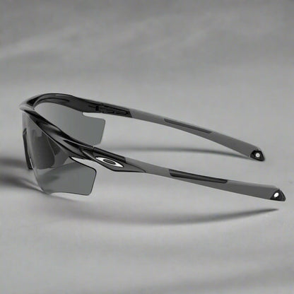 Oakley_M2Sunglass_PolishedBlack_GreyLens_Sideview_Instasport