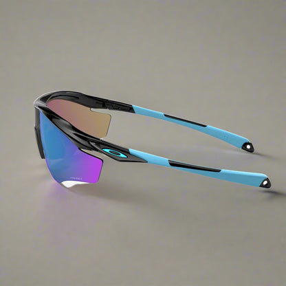 Oakley_M2_Sunglass_PolishedBlack_PrizmSapphireLens_Sideview_Instasport