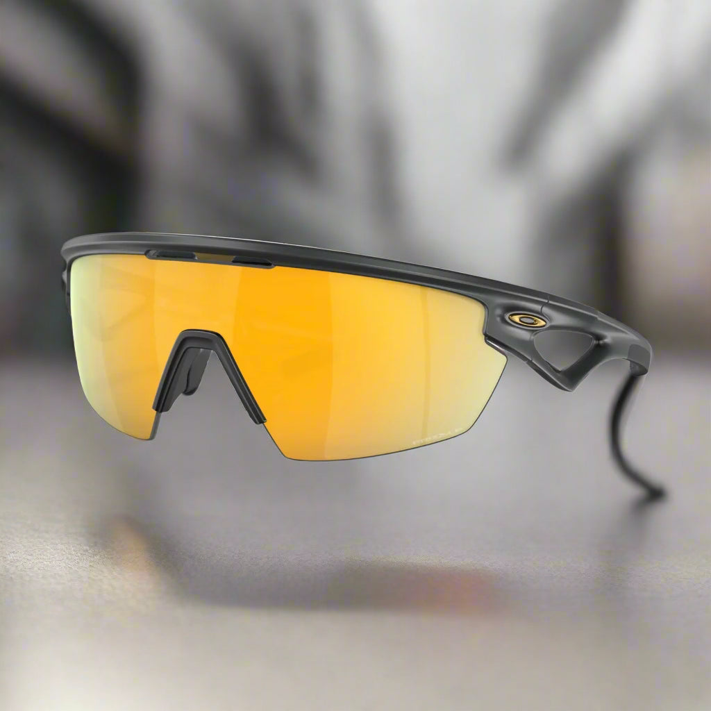 Oakley_SphaeraSunglass_MatteCarbon_Prizm_24KPolarizedLens_Fontside_Instasport