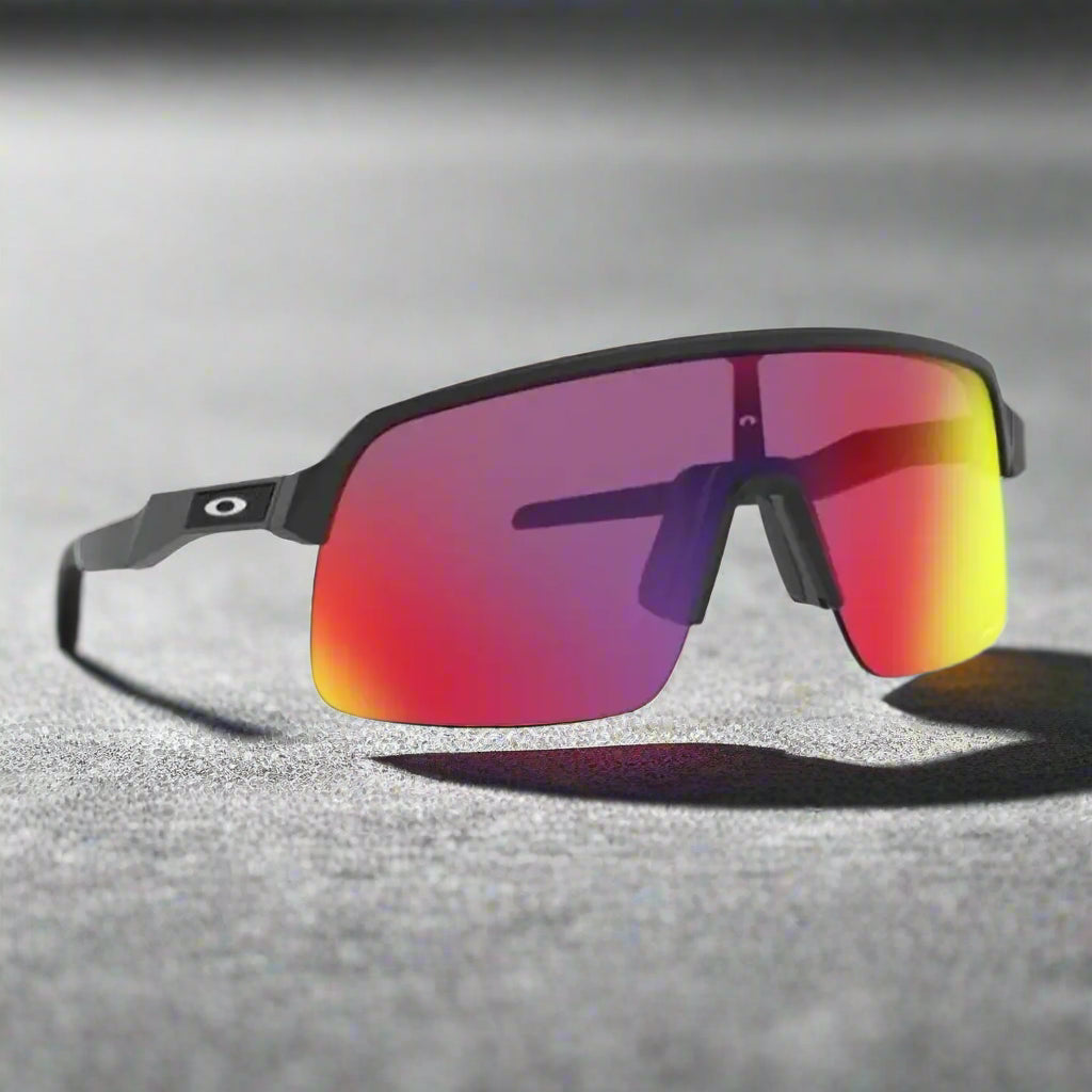 Oakley_Sutrolite_Sunglass_MatteBlack_Prizm_RoadLens_FrontSide_Instasport