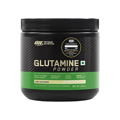 Optimum Nutrition L-Glutamine Powder (5g Glutamine Supplement) 50 Serving - 250g