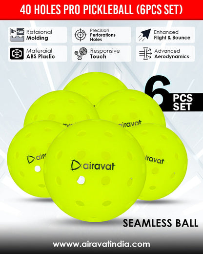 Pickleball 40holes 6pc set 