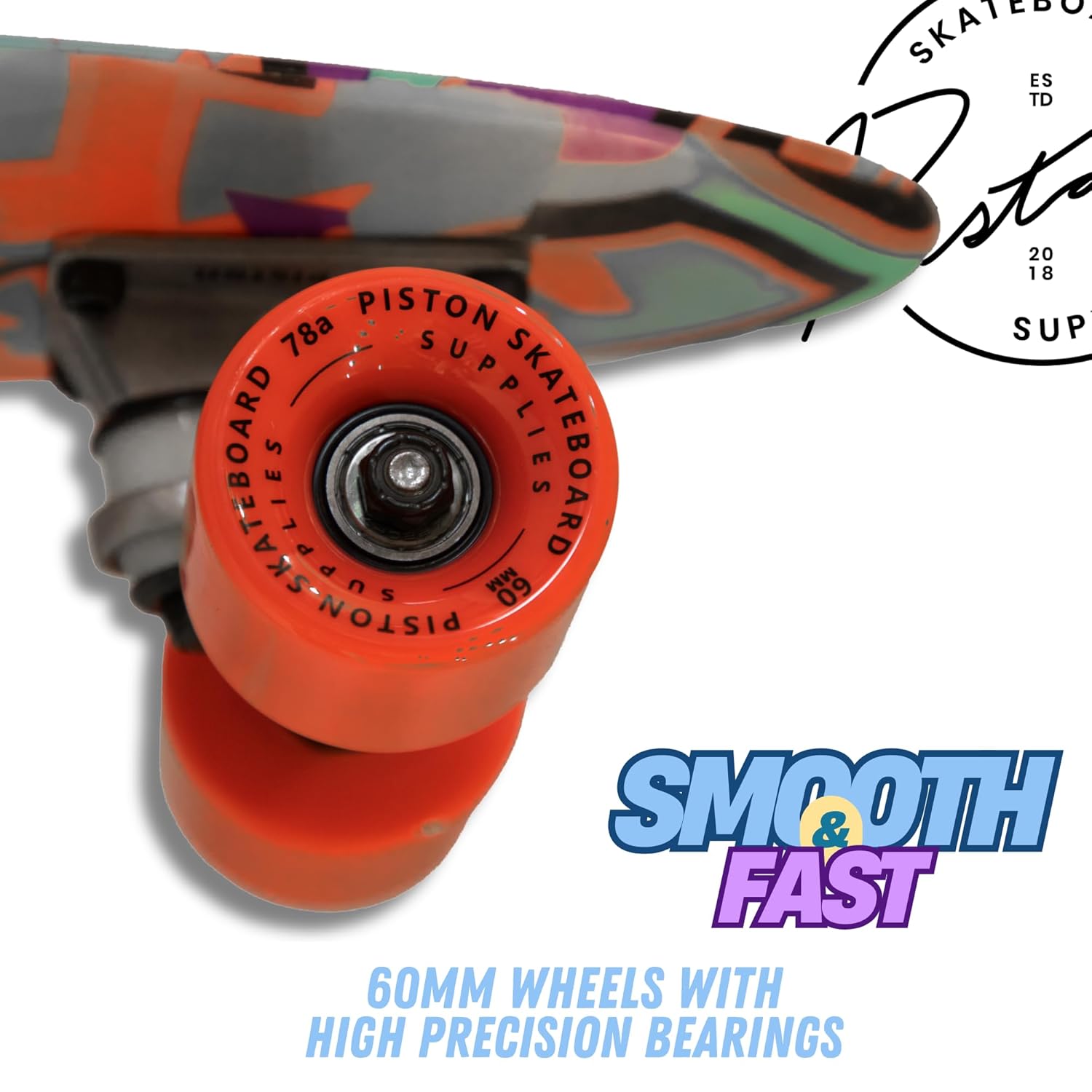 Piston_Mini_Cruiser_22_Beginner_SkateBoard_Retro_Wheels_InstaSport