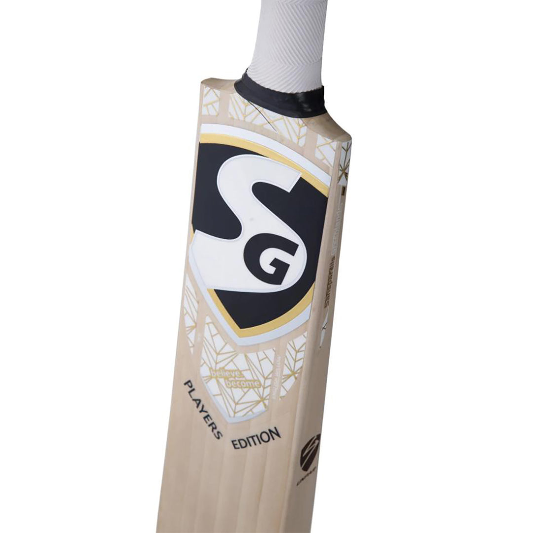 SG Players Edition English Willow top grade 1 Cricket Bat (Leather Ball) -SH - InstaSport