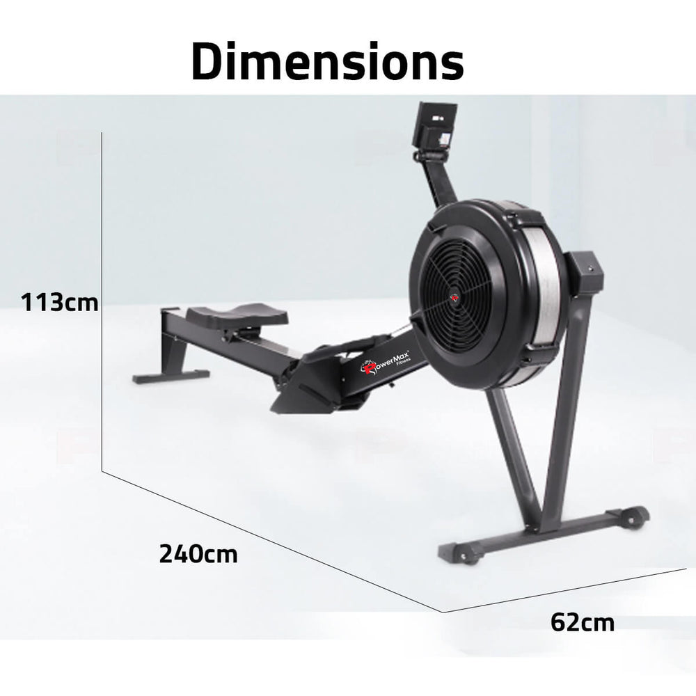 Buy Now PowerMax RAC-2500 Air Rowing Machine - InstaSport