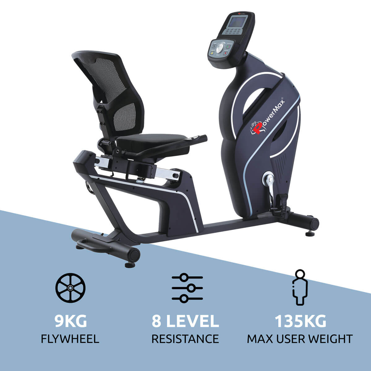 Powermax_BR_900_Commercial_Recumbent_Bike_Info_InstaSport