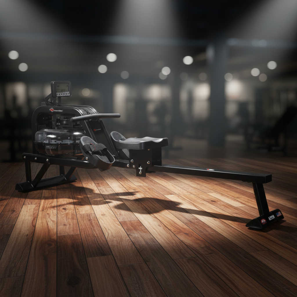 Powermax_RWC_1000_Water_Rowing_Machine_With_Digital_Display_Main_InstaSport