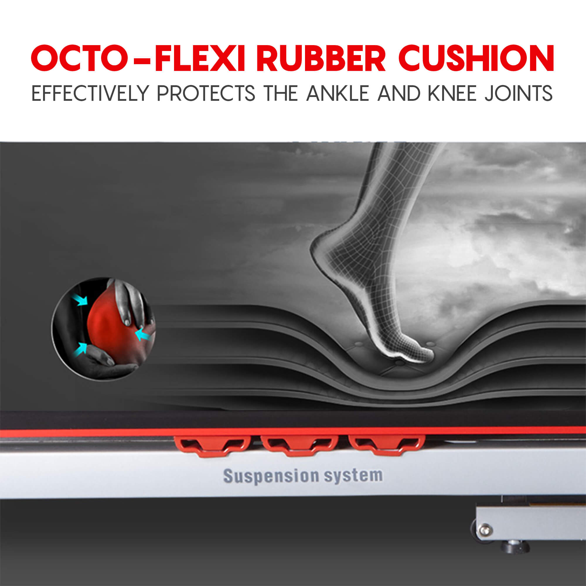 Powermax_TAC_400_Semi_Automatic_Treadmill_Running_Cushion_InstaSport