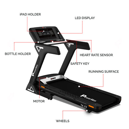 Powermax_TA_C5_Commercial_AC_Treadmill_Controls_InstaSport