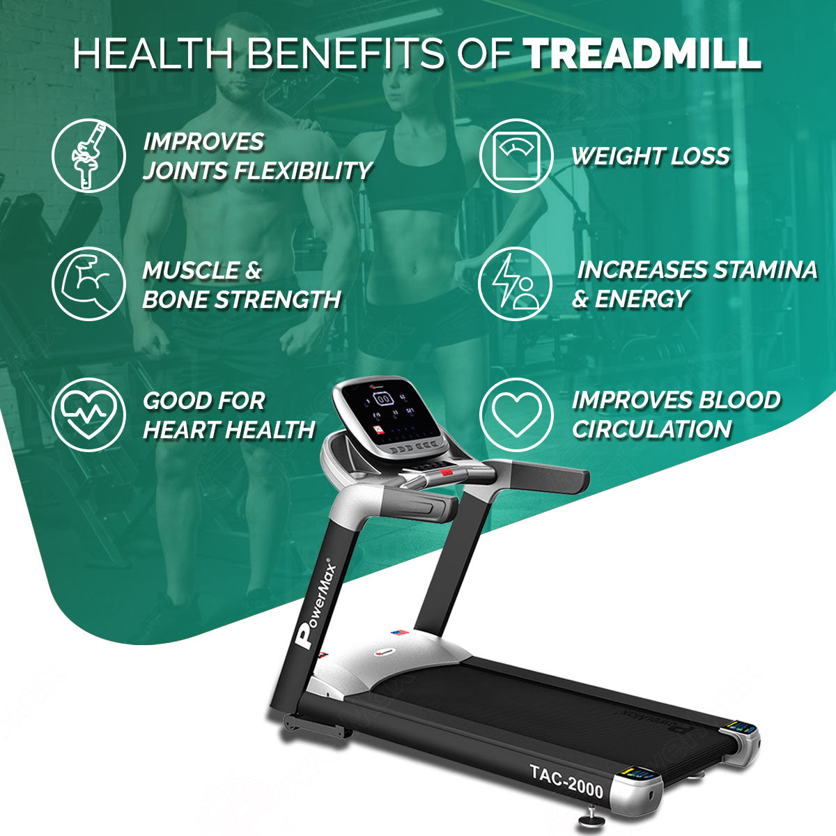 Powermax_Tac_2000_AC_Motorized_Treadmill_Benefits_InstaSport