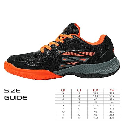 Puls8_Pickleball_Men_s_Shoes_Black_Orange_Main_InstaSport